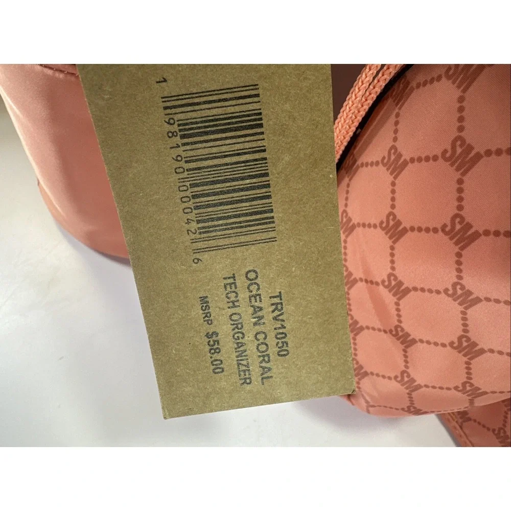 Steve Madden✨ Tech Pouch And Travel Cup Holder✨Ocean‎ Coral✨NWT